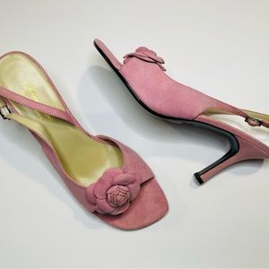 Jenny Lewis Women’s Classic Luxeries Genuine Leather Suede Stiletto Heels Size 9